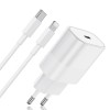 Incarcator Fast Charge 20W si Cablu de Date Fast Charge 1M Type-C-Lightning, Compatibil cu iPhone 14 / 14 Pro