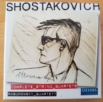 CD 5XCD # Shostakovich - Rasumowsky_Quartett &amp;ndash; Complete_String_Quartets (EX) foto