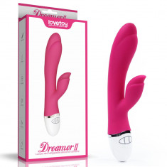 Vibrator roz pentru stimularea punctului G și a clitorisului foto