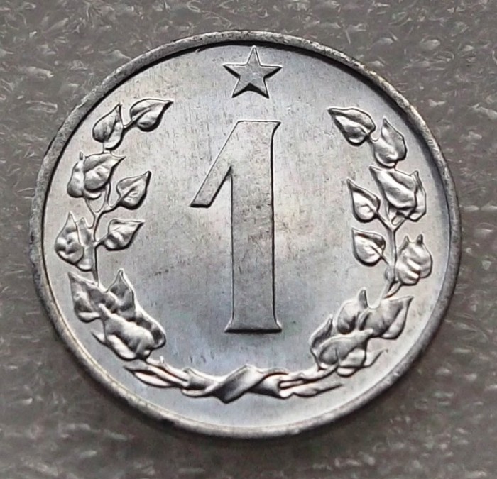 P1. Cehoslovacia 1 haleru 1963 UNC **