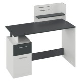 Cumpara ieftin Birou DTD alb grafit Platon 121.5x55x109.5 cm