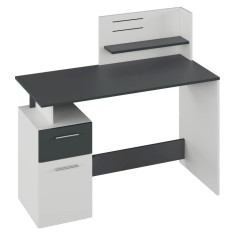 Birou DTD alb grafit Platon 121.5x55x109.5 cm