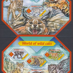 Solomon Islands - FELINE - BL + KB - MNH