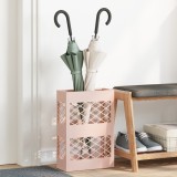 vidaXL Suport umbrele Roz Metal Standard Inserții decorative