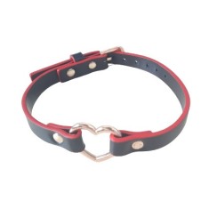 Choker Golden Heart, Rosu/Negru, Mokko Toys