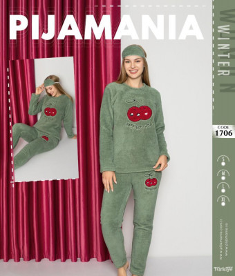Pijama dama cocolino cherry - SMarimea foto