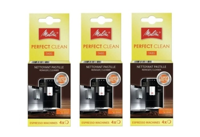 Tablete de curatare pentru espressor, Melitta 6762481 Perfect Clean, 12 buc x 1.8g