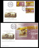2006 Romania, 2 FDC Centenarul zborului Traian Vuia, serie + colita LP 1712-1713, Romania de la 1950, Aviatie