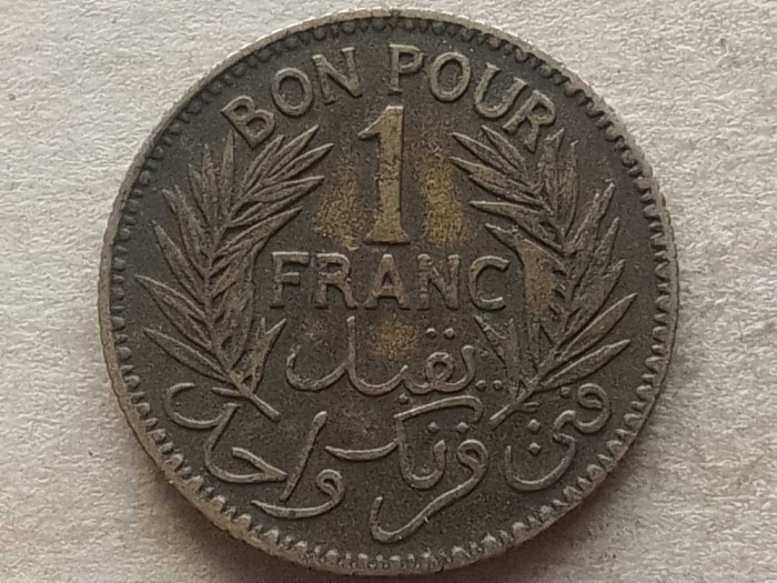 TUNISIA-1 FRANC 1941