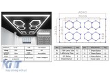 Sistem de Iluminare Plafon Hexagon / HoneyComb 3.56 x 2.10 m Performance AutoTuning