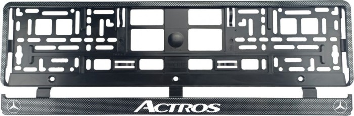Set 2 bucati, suport numar inmatriculare Carbon, Mercedes Actros