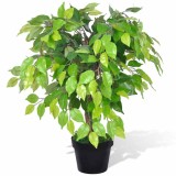 Cumpara ieftin Ficus pitic artificial cu ghiveci, 60 cm