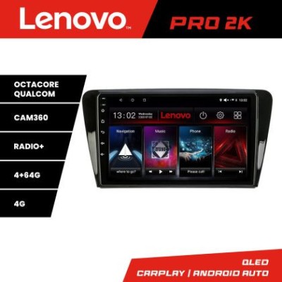 Navigatie Skoda Rapid Seat Toledo 2013+ Android radio gps internet 8 core QLED 2K 4+64 360 Lenovo v1 CarStore Technology foto