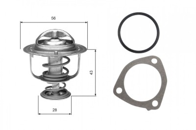 GATES TH31276G1 termostat,lichid racire foto