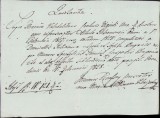 HST A331 Chitanță olografă 1828 limba latină