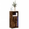 Dulap living Gossi cu LED, stejar fumuriu, 42.5x34x100 cm, lemn prelucrat - modern, spatios, iluminare RGB