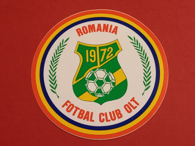 Sticker fotbal model vechi - FC OLT foto