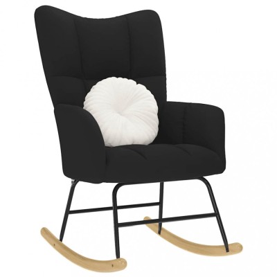 Gossi scaun balansoar, negru, material textil foto