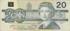 Canada 20 Dollars Dolari 1991 F foto