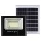 Proiector LED SMD 30W cu incarcare solara, panou solar, cu telecomanda, suport prindere, material ABS, 1.2AH, 100 LED-uri, 93Lm