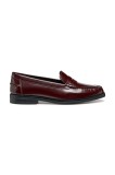 Geox mocasini de piele D CLORIDIE culoarea bordo, cu toc plat, D56XGA 00038 C7011