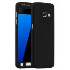 Husa Samsung Galaxy J7 2017, FullBody Elegance Luxury Black, acoperire completa