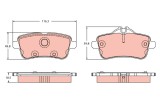 TRW GDB2391 set placute frana,frana disc