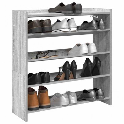 vidaXL Pantofar, gri sonoma, 80x25x81 cm, lemn compozit foto