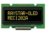 Afișaj OLED alfanumeric 12x2 RAYSTAR OPTRONICS 55,7x32x11mm galben