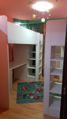 Vand set dormitor copii (pat+birou+biblioteca+dulap) IKEA Stuva foto