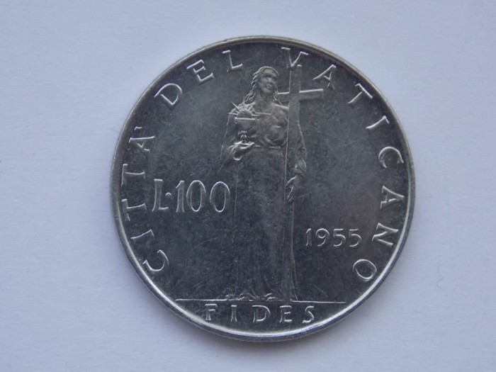 100 LIRE 1955 VATICAN