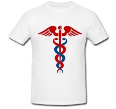 Tricou &amp;quot; Red medical symbol &amp;quot; foto