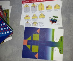 Avioane de hartie A5 > 320 modele constructie PaperAir colorate colectie cadou R