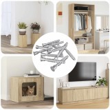 vidaXL Șuruburi confirmat 12 pcs Argintiu &Oslash;7 x 50 mm Metal 864383