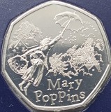 50 pence 2025 Marea Britanie, Mary Poppins, Bunc, Coincard, km#new