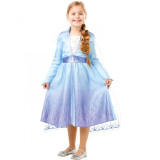 Costum Printesa Elsa Classic pentru fete - Frozen 2 9-10 ani 140 cm