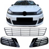 Set de insertii din plasa pentru grila de bumper, potrivit pentru Golf 6 09-12 cu bumper R20 Performance AutoTuning