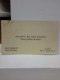 AUTOGRAF ELIE DĂIANU: Carte de vizită din 1930 și Carte Poștală din 1941 adresate omului politic Petru Groza.