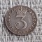 3 pence 1762, argint