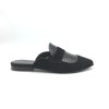 Saboti dama din piele intoarsa Serena Black, 35 - 41, Negru, Ingiro