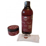 Mix&rsquo;N Match Pure Teak Oil &amp; Cutting Board Wax, 500 ml/100 ml, laveta bumbac