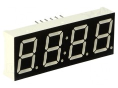 Afișaj LED 7 Segmente 14.2mm Roșu 4 Digits