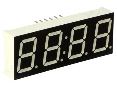 Afișaj LED 7 Segmente 14.2mm Roșu 4 Digits foto