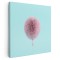 Tablou canvas balon creat din blana, roz 1337 Tablou canvas pe panza CU RAMA 80x80 cm