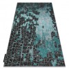 Covor DE LUXE modern 2079 vintage - structural verde / antracit, 200x290 cm