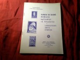110. AFR Constanta 1977 - Oameni de Seama Romani oglinditi in filatelie , 48pag , ilustratii