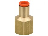 Racord push-in filet Rc 3/8 alamă 1-10 bar