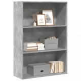 VidaXL Bibliotecă, gri beton, 80x30x114 cm, lemn prelucrat 857934