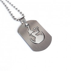 Lant inox Pandantiv zodia Fecioara dog tag otel inoxidabil Personal Style 00A101