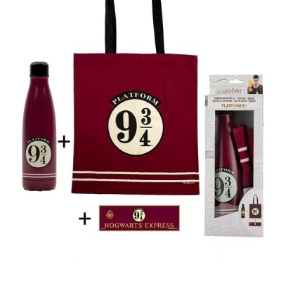 Set Sticla termoizolanta, Geanta tote si Magnet, Harry Potter Platform,DEPOX&amp;reg;, Visiniu foto